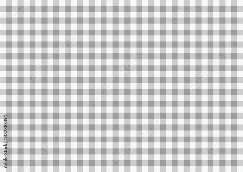 Vibrant silver and Light pale grey Seamless Tartan Fabric Design