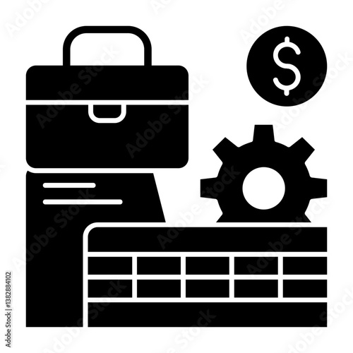 Private Sector Solid Style Icon Solid Style Icon