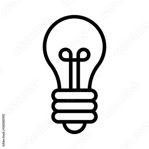 Blub Vector Iine Icon Design