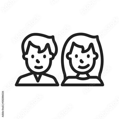 Guests icon vector image. Suitable for mobile apps, web apps and print media.