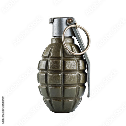 Hand grenade isolated on transparent background. Png