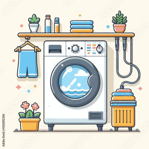 laundry, dryer, clean, machine, domestic, home, household, housework, wash, clothes, house, appliance, washer, interior, washing, equipment, housekeeping, object, room, design, hygiene, dirty, modern,