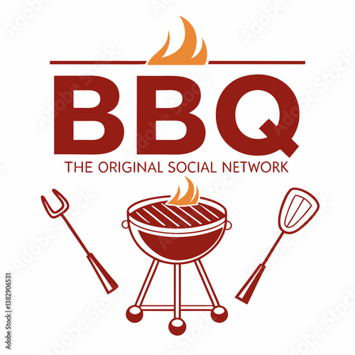 Bbq Grill With Flame The Original Social Network For Summer Gatherings