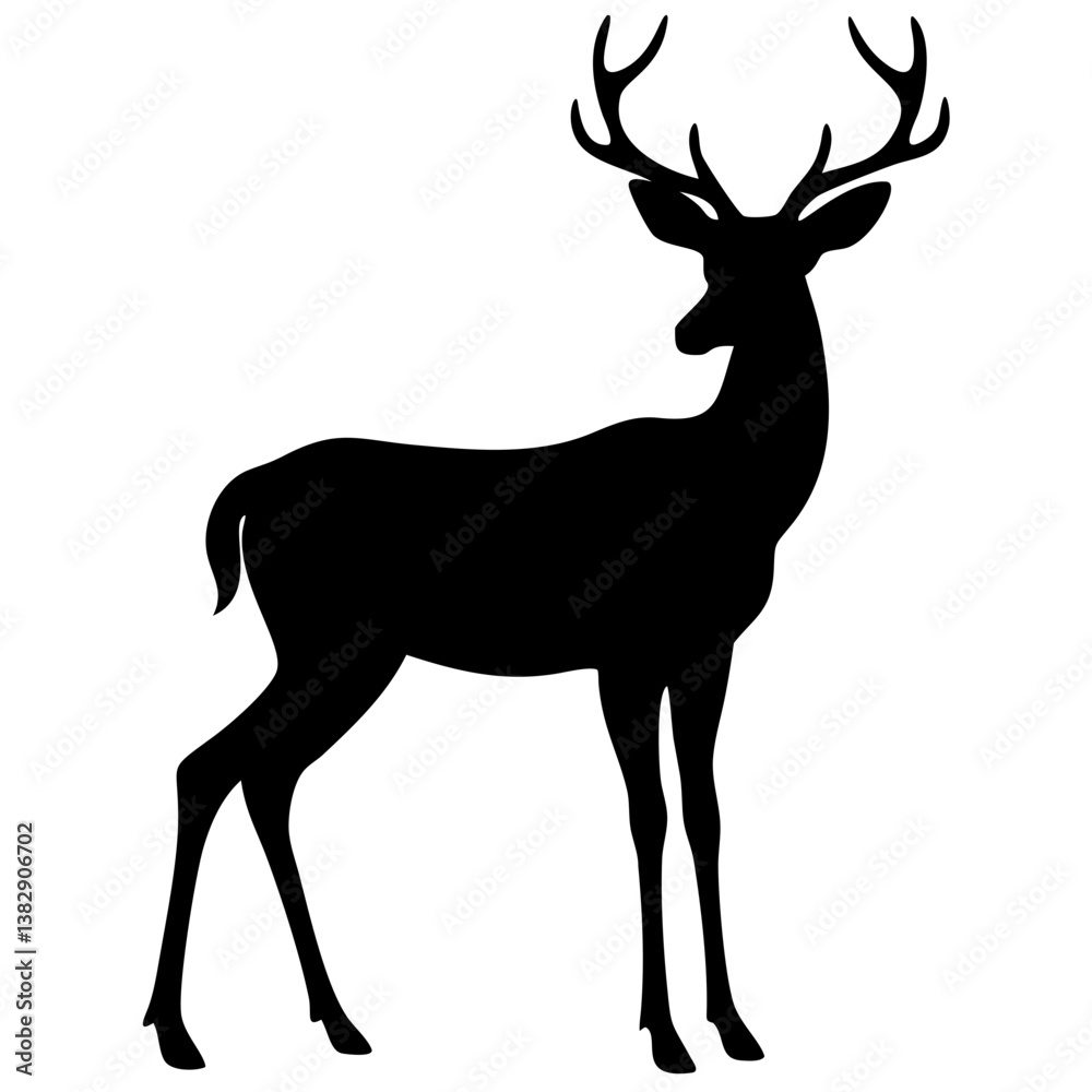 Fototapeta premium Deer silhouette