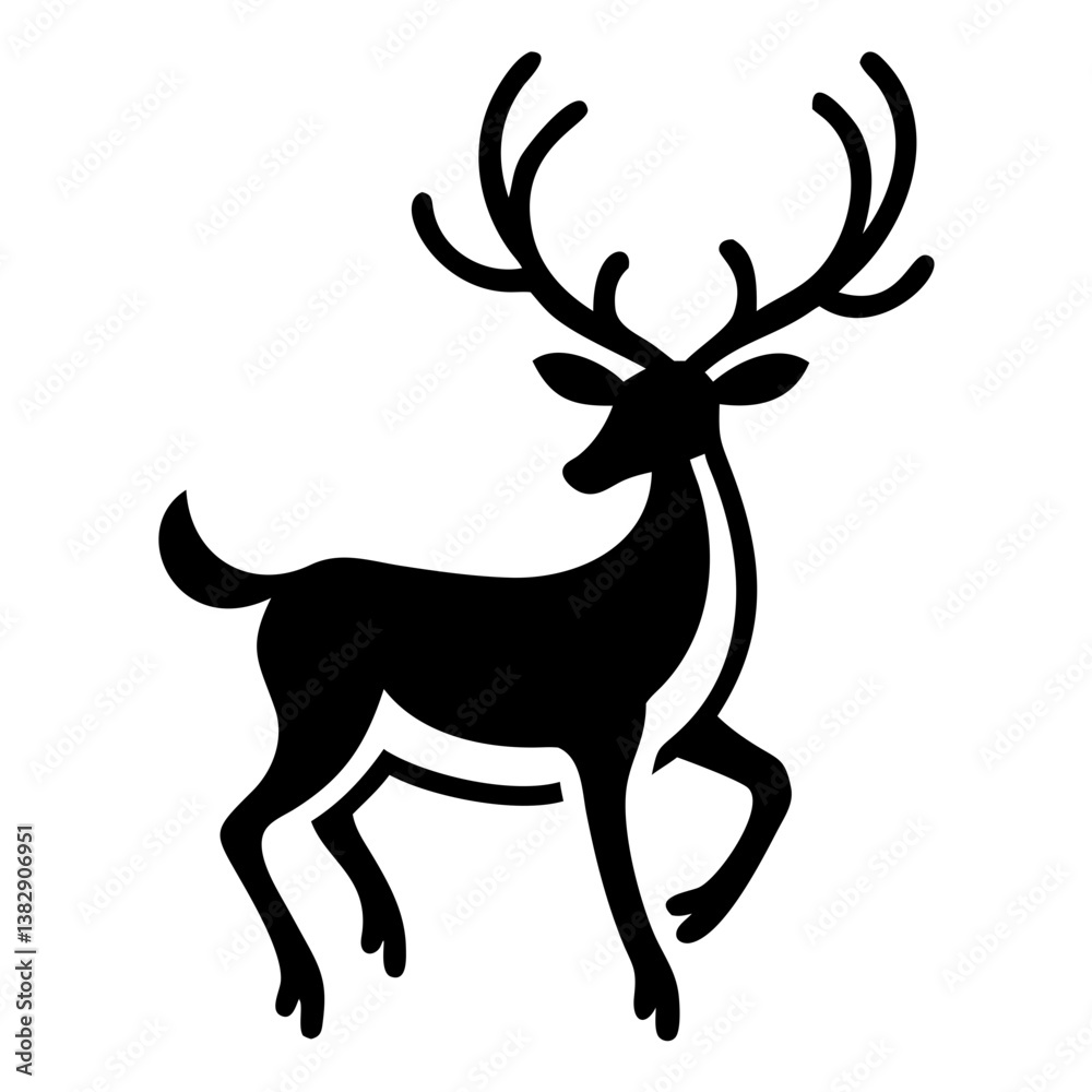 Fototapeta premium Deer silhouette