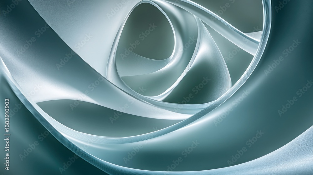 Fototapeta premium Abstract teal swirls background design
