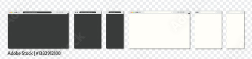 browser mac or window web view tablet and mobile phone. mockup. website template vector frame. web site computer screen mock up. pc, smartphone, laptop, black, white, theme,