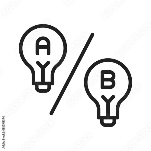 Comparison icon vector image. Suitable for mobile apps, web apps and print media.