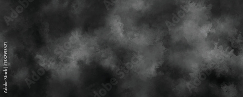 Soft and faded distressed black and gray ink wash background with an artistic appeal

