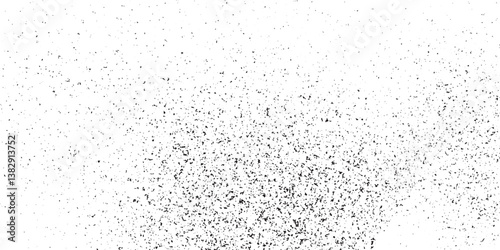 Black micro dust isolated on transparent background.  grunge background with tiny black dust 