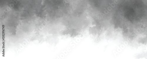 Cloudy abstract monochrome watercolor wash with soft ink textures and shading

