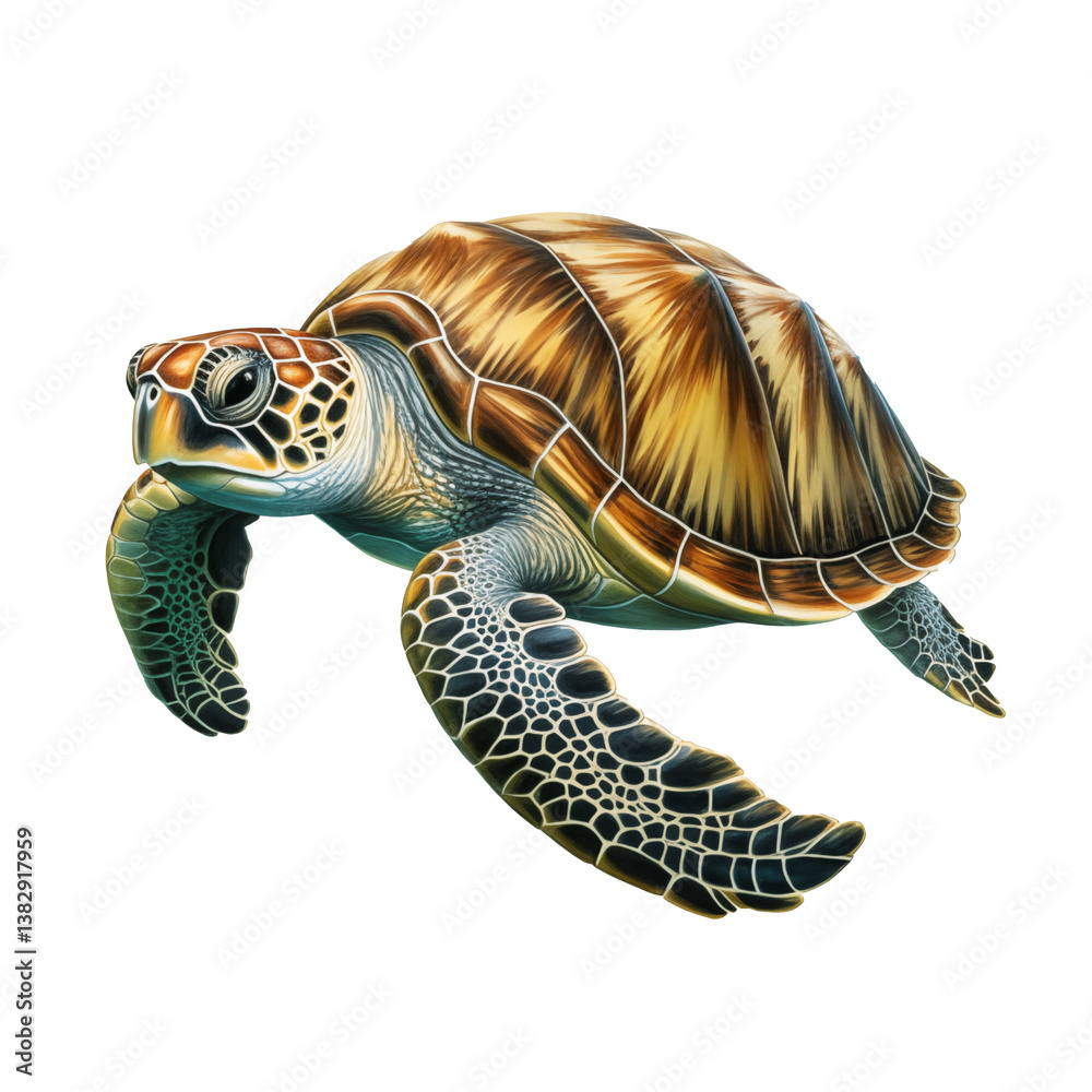 Obraz premium swimming turtle