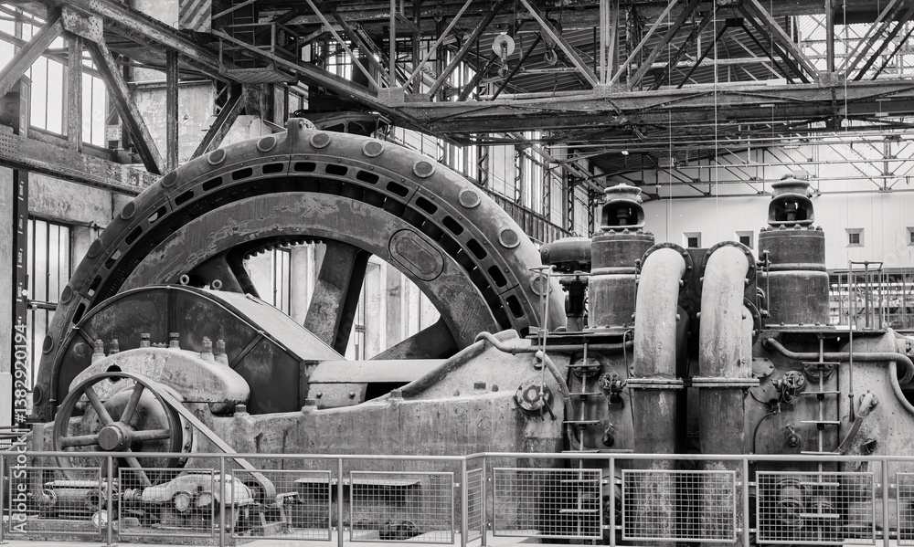 Large fan for the production of steel in a disused steel industry