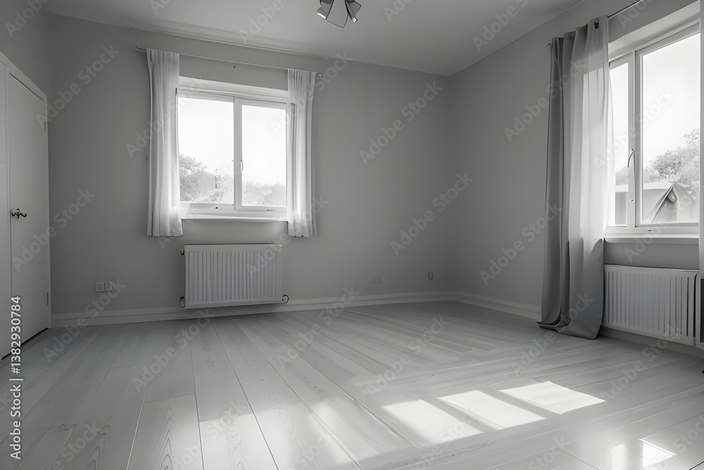 Obraz premium empty room with window