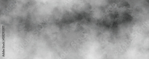 Aged and handcrafted watercolor background in black and gray with soft artistic elements

