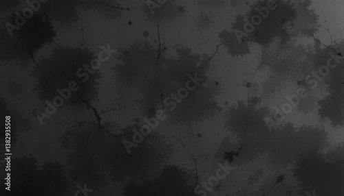 Traditional black ink-washed paper with delicate absorbent texture