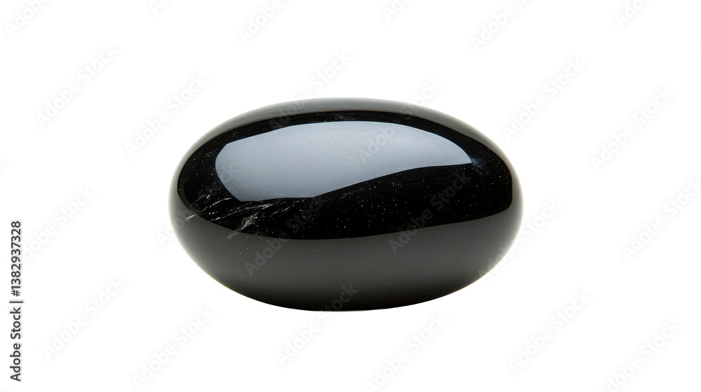 Black obsidian sphere, shining, polished stone ball, cut out transparent Black obsidian sphere, shining, polished stone ball, cut out transparent