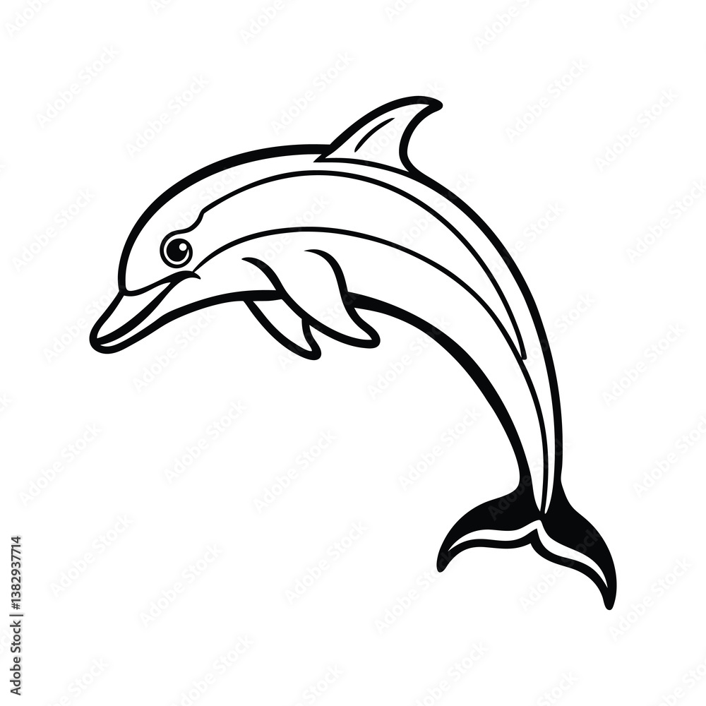 Fototapeta premium dolphin vector illustration