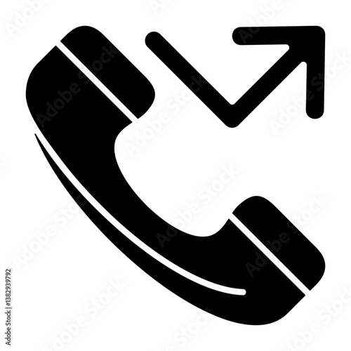Missed call Solid Icon Style