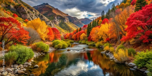 Capture Ogden Canyon's breathtaking autumn foliage; vibrant colors await your lens.
