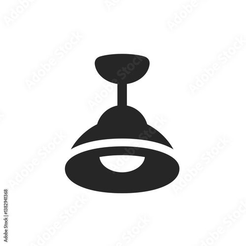 Filled Ceiling Lamp Icon