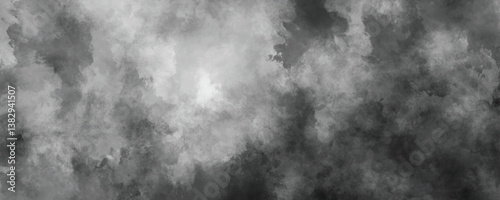 Blended and abstract monochrome ink wash texture with subtle stormy shading

