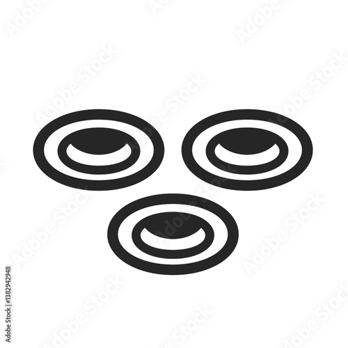 Triple Recessed Light Outline