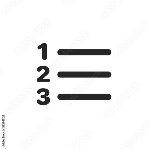 Numbered List Icon