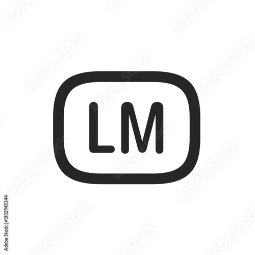 LM Horizontal Button Outline
