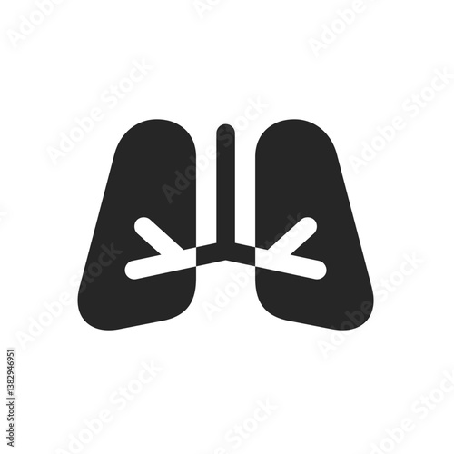 Lungs Fill Icon