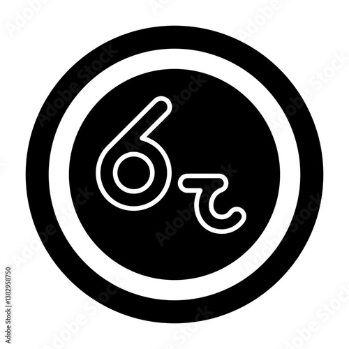 Sri Lankan Rupee Solid Icon