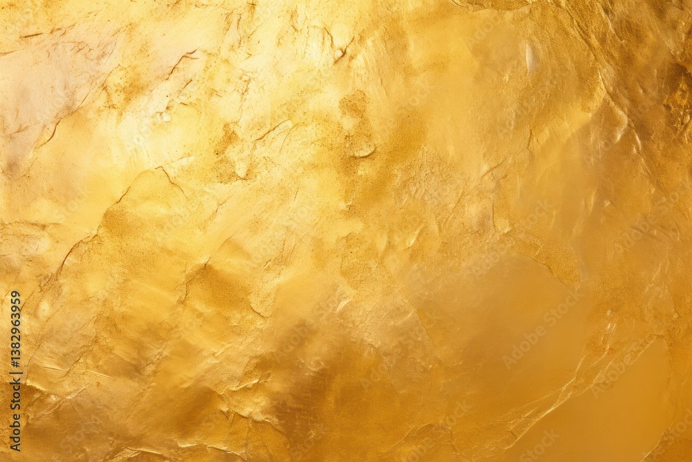 A vibrant gold wall with a shimmering effect, showing off its radiant shine and smooth surface under controlled lighting A vibrant gold wall with a shimmering effect, showing off its radiant shine and smooth surface under controlled lighting