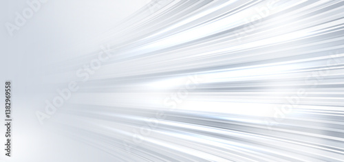 Abstract background curved speed motion light grey and white stripe lines.