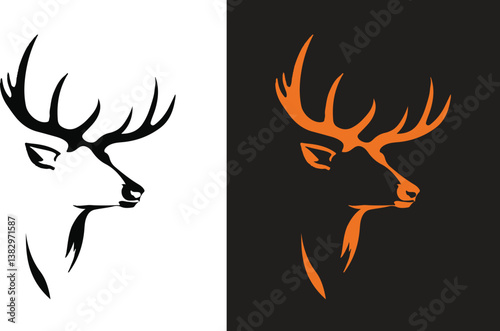 Deer Head logo, T-shirt logo