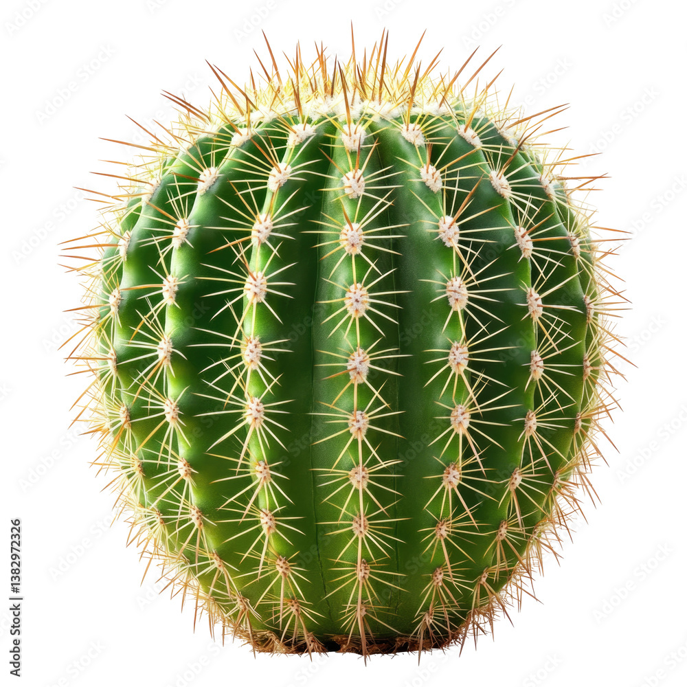 Sharp Spiked Cactus on transparent background Sharp Spiked Cactus on transparent background