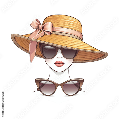 Vintage glamour the perfect sun hat and shades