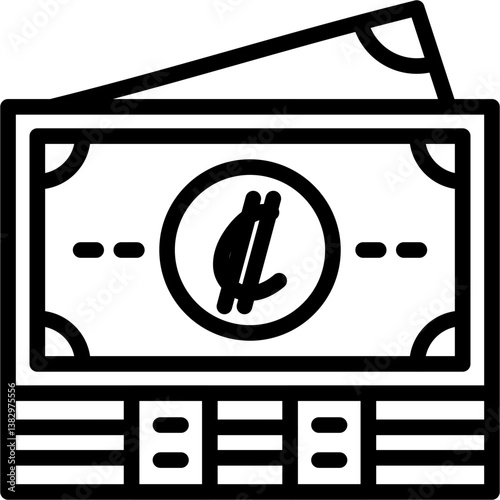 Costa Rican Colon Notes Icon