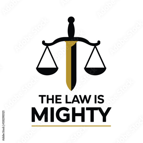The Law Is Mighty T Shirt Design