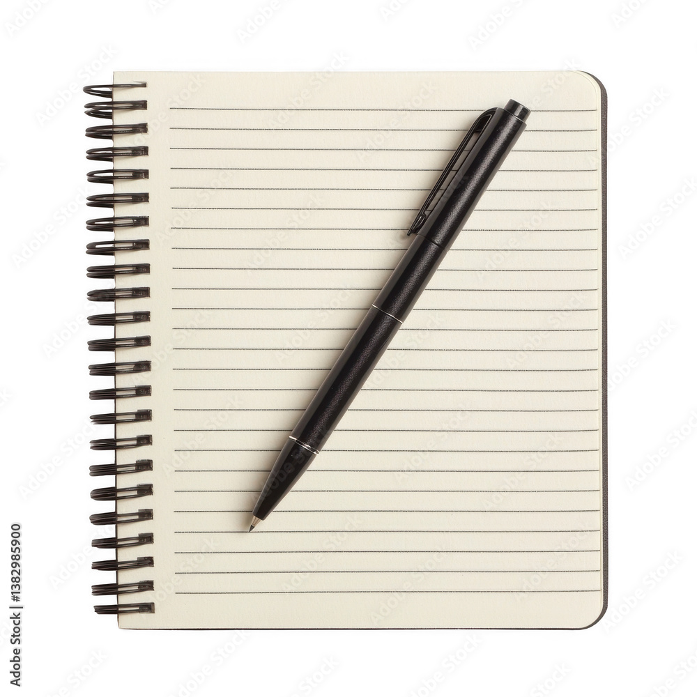 A top view of a blank notepad with lined pages and a black pen lying across it, ideal for taking notes, brainstorming ideas, or organizing thoughts on a clean surface. A top view of a blank notepad with lined pages and a black pen lying across it, ideal for taking notes, brainstorming ideas, or organizing thoughts on a clean surface.