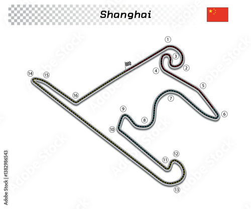 Shanghai circuit for motorsport and autosport
