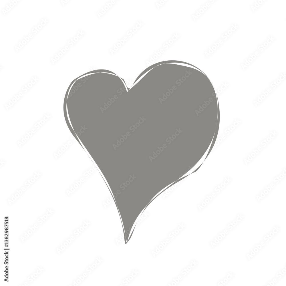 grey heart vector grey heart vector