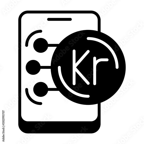 Swedish Krona Solid Icon