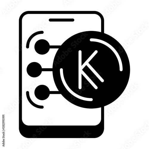 Kenyan Shilling Solid Icon