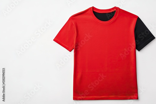 Red and black t-shirt photo