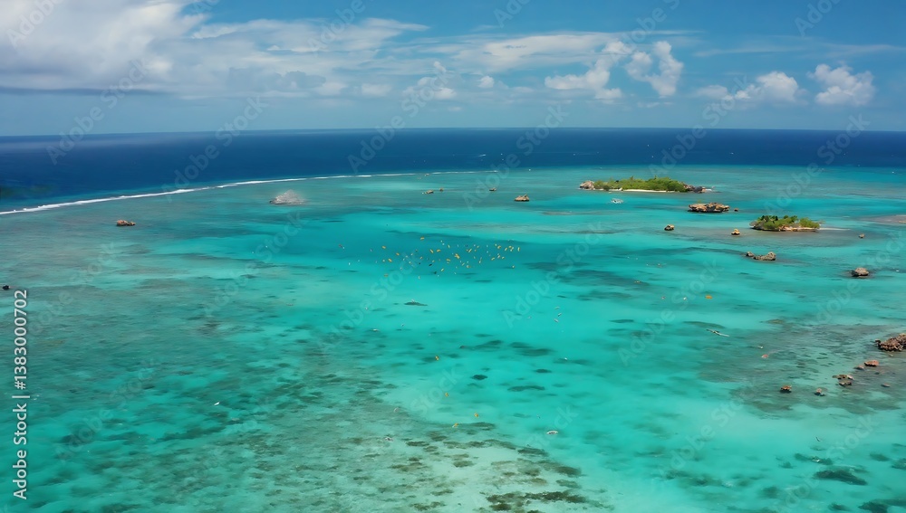 Obraz premium Turquoise paradise islands in the ocean