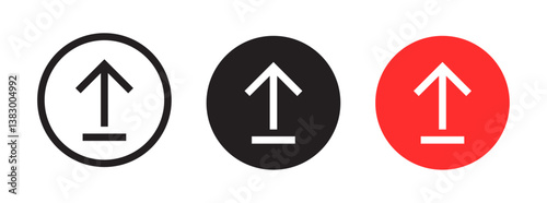 Free Download Upload icons with upward arrows.  - GFXLoad