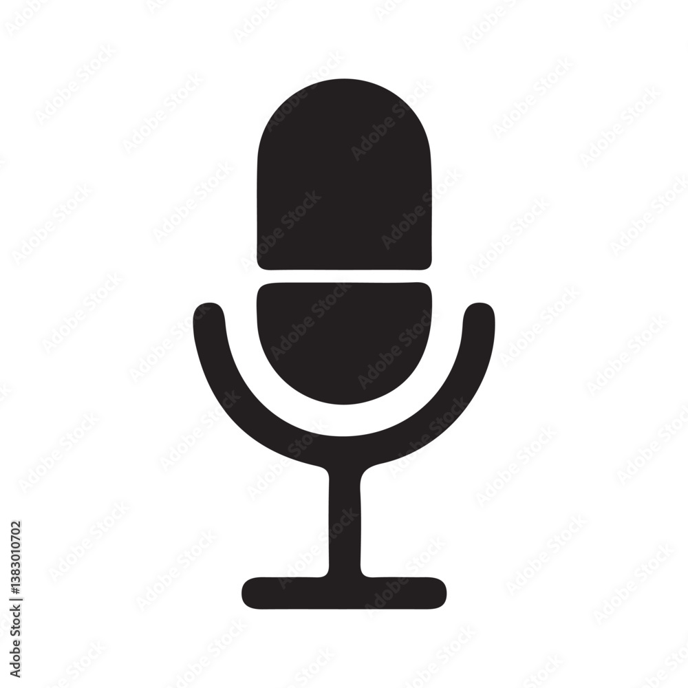 Mic symbol. Microphone vector icon on white background. Vector Illustration Eps 10 Mic symbol. Microphone vector icon on white background. Vector Illustration Eps 10
