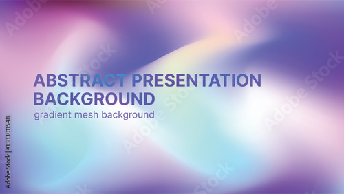 Abstract liquid gradient mesh background set with blended heading. Modern design template for presentation design. Vector illustration.