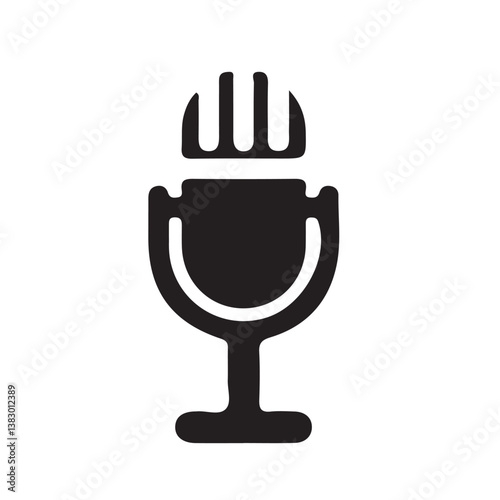 Mic symbol. Microphone vector icon on white background. Vector Illustration Eps 10