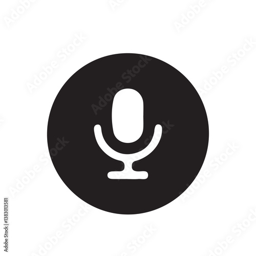 Microphone Icon. variant microphone icon. Karaoke mic. Podcast microphone. web and mobile icons, Microphone vector icon on white background. Vector Illustration Eps 10